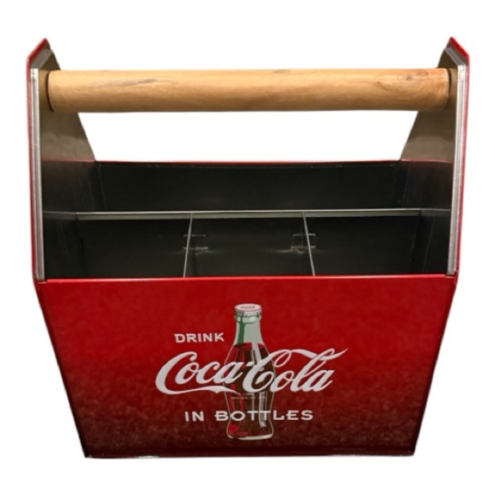 Coca Cola Red Carrier compartments for utensils & napkins or bar stuff